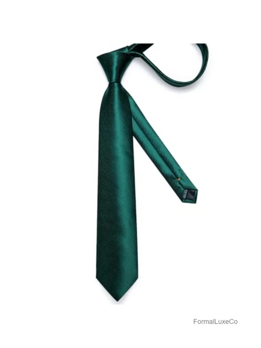 Silk Men's Necktie Set with Pocket Square, Cufflinks & Tie Clip